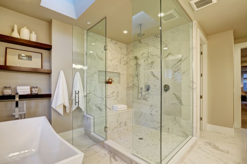 Elegant Tile-Designed Shower