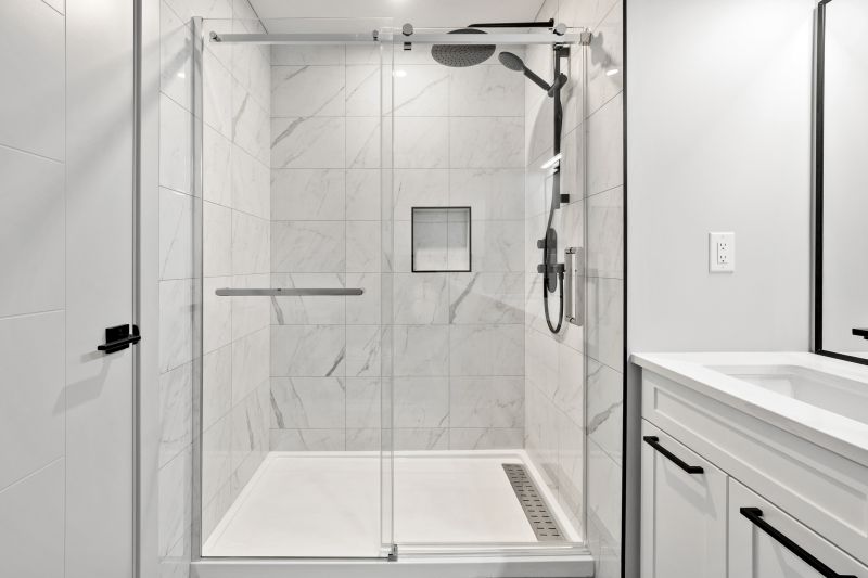 Luxury Shower with Custom Tile Work